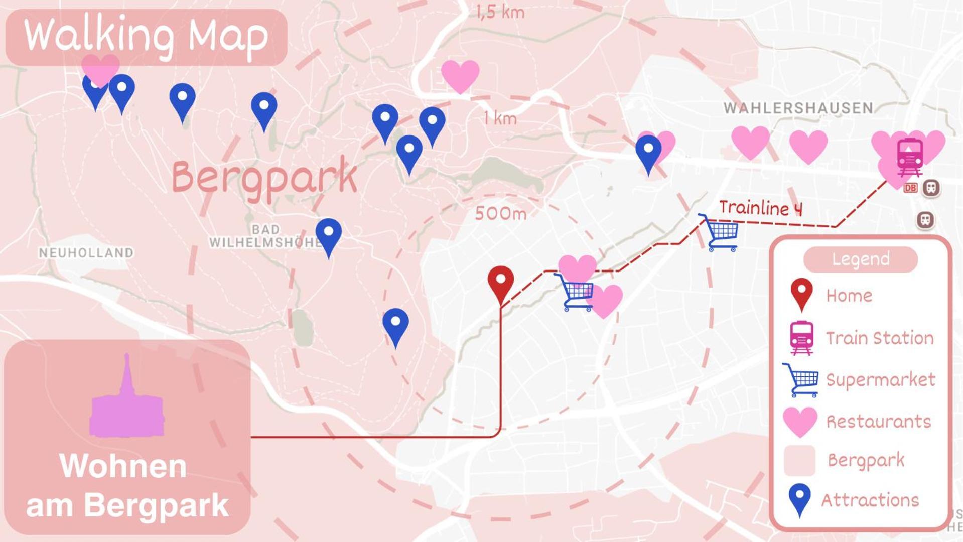Wohnung Am Bergpark Wilhelmshoehe Kassel Zewnętrze zdjęcie
